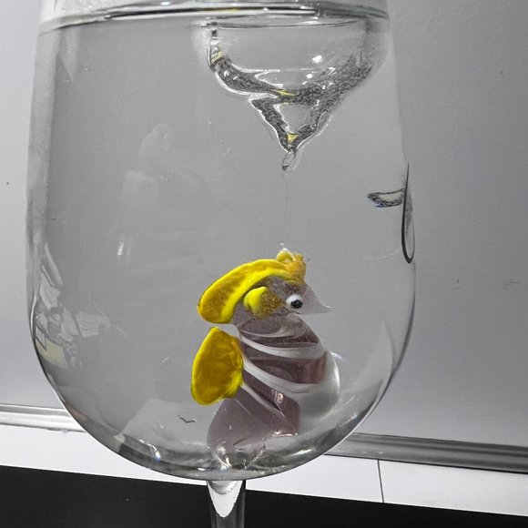 n/a Accents Vintage 3 Handblown Bubble Glass Floating Fishfor